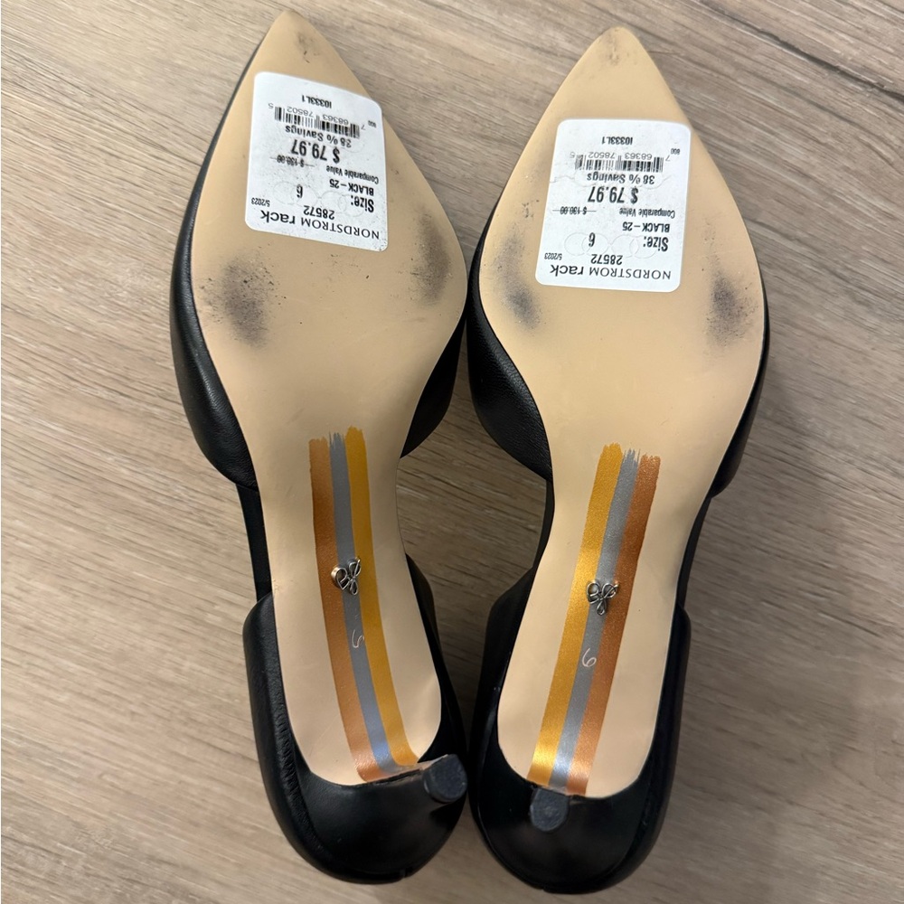 NEW Sam Edelman Black Women's Shoes Jaina d'Orsay Pump - Picture 3 of 8